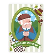 Поздравительная открытка на день дедушки-дорогой Дедушка (А6)