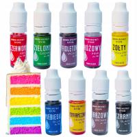 ПИЩЕВЫЕ КРАСИТЕЛИ ЖИДКИЕ ЦВЕТНЫЕ ДЛЯ ТОРТОВ КРЕМОВЫЕ МАССЫ ЭФФЕКТИВНЫЕ