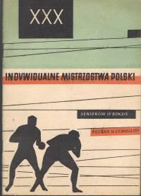 INDYWIDUALNE MISTRZOSTWA POLSKI SENIORÓW W BOKSIE POZNAŃ 16-22 MARCA 1959