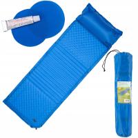 Легкий самонадувающийся коврик для сна 190X63X3, 8 см NILS с подушкой для кемпинга