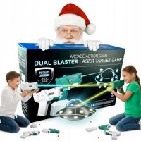 АРКАДНАЯ ИГРА ЛАЗЕРНЫЕ ПИСТОЛЕТЫ С ПРОЕКТОРОМ НЛО РОЖДЕСТВЕНСКАЯ ЕЛКА ИГРУШКА