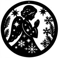 Dekoracja Boże Narodzenie zawieszka na okno anioł świąteczne ozdoby choinka