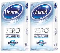 Ультратонкие и прочные презервативы Unimil Zero 2 x 10 шт.