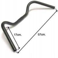 Kierownica jaskółka stalowa Humpert czarna