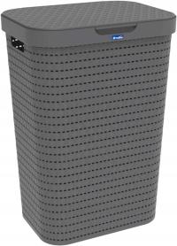 Корзина для белья Rotho COUNTRY 55l антрацит
