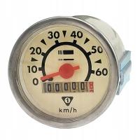 LICZNIK ZEGAR PRĘDKOŚCIOMIERZ ROMET KOMAR OGAR PEGAZ 60km/h 48mm
