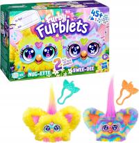 HASBRO 2x FURBY FURBISIE MASKOTKA INTERAKTYWNA Furblets Nug-Ette i Swee-Dee