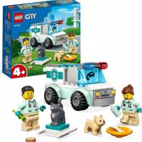 LEGO CITY WETERYNARZ KARETKA DLA ZWIERZĄT AMBULANS PIES KOT AUTO SAMOCHÓD