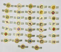 Etykiety cygarowe Belgia 1960s MERCATOR VANDER ELST 37 szt.