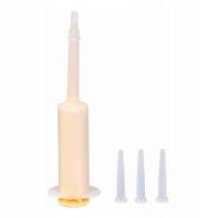 Strzykawka aplikator do podawania pokarmu dla szczeniąt 10 ml 3 smoczki