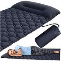 Туристический надувной матрас с подушкой легкий кемпинг под палатку 190X60