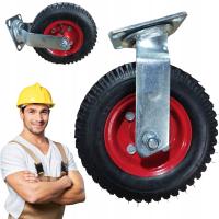 Koło Obrotowe Kółko Fi 200 20 Cm Koła Stałe Gumowe Pompowane Do Wózka