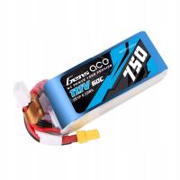 GENS ACE MOCNY AKUMULATOR BATERIA LIPO 750MAH 11.1V 60C 3S1P KONEKTOR XT30