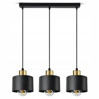 Lampa Sufitowa Żyrandol Plafon Classic Spot BZ3 LED E27 Black Gold