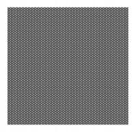 BLACHA PERFOROWANA 1000 x 1000 SITO STAL SUROWA GR. 1 mm Rv 1-2 KOŁA 1 mm