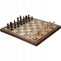 Турнирные шахматы № 5-48 см (орех, инкрустация)
