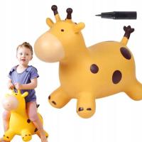 GUMOWY SKOCZEK DO SKAKANIA DLA DZIECI NA ROCZEK Z POMPKĄ ŻYRAFA 12+