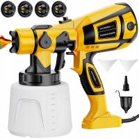 AGREGAT MALARSKI PISTOLET ELEKTRYCZNY DO MALOWANIA Z 4 DYSZAMI 3 STRUMIENIE