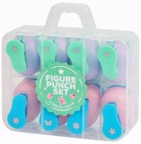 Dziurkacze ozdobne w praktycznej walizce - zestaw 8 szt.