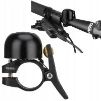 DZWONEK ROWEROWY NA KIEROWNICE MAŁY ROCKBROS 21-23MM 120DB GŁOŚNY CZARNY