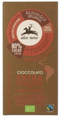 Горький шоколад с какао-бобами 80% Без глютена био 100 г
