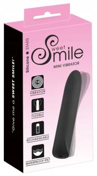 Sweet Smile Mini Wibrator Czarny 12 cm wodoodporny silikon USB