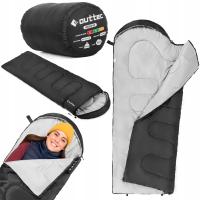 ŚPIWÓR TURYSTYCZNY ULTRA LEKKI LETNI KOŁDRA Z KAPTUREM 150 OUTTEC