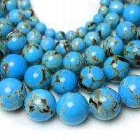 Howlit niebieski 8 mm – naturalne koraliki do DIY, bransoletek 60 sztuk