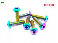 M5X20 ŚRUBA TYTANOWA GR5 ISO 7380 ŚRUBY TYTANOWE TYTAN GRADE 5