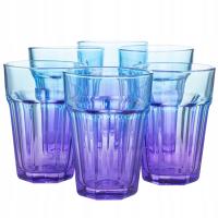 Стаканы для напитков набор 6X425 мл OMBRE фиолетовый синий