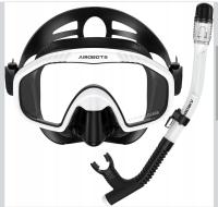 ZESTAW MASKA I FAJKA OKULARY I RURKA DO NURKOWANIA SNORKELINGU