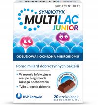 MULTILAC JUNIOR synbiotyk dla dzieci 20 czekoladek