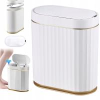 Kosz Na Śmieci Czujnikiem Podczerwieni Wodoodporny Automatyczne Zamykanie