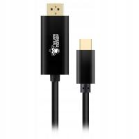 Kabel Silver Monkey USB-C - HDMI v1.4 1,8m Czarny