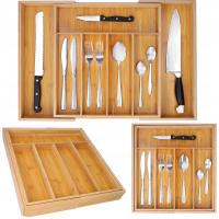 Wkład do szuflady na sztućce Brunbeste bambusowy beżowy 7 przegródek