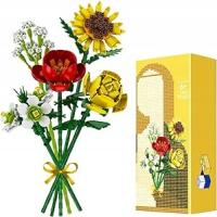 Klocki KWIATY bukiet kwiatów DIY Kwiaty wieczne PREZENT 532el. 029