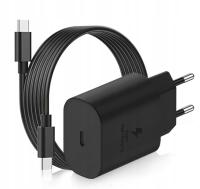 SZYBKA ŁADOWARKA SIECIOWA 45W DO SAMSUNG + KABEL USB-C 1M SZYBKIE ŁADOWANIE