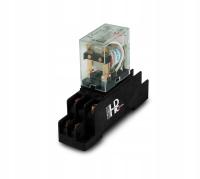 Реле 10A 2xno/NC с подставкой 230V 12V 24V 48