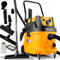 Промышленный пылесос 40L 1600W с автоматическим стряхиванием для сухой и влажной уборки