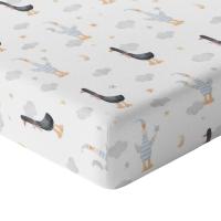 Простыня для кроватки 160X80 с эластичной лентой, толстый хлопок, 100% польский продукт