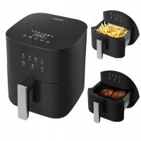 ФРИТЮРНИЦА БЕЗ МАСЛА AIRFRYER ГРИЛЬ БОЛЬШОЙ АНТИПРИГАРНЫЙ 4L LED