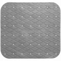 MATA ANTYPOŚLIZGOWA DO BRODZIKA POD PRYSZNIC SZARA MIĘKKA 50x50 cm