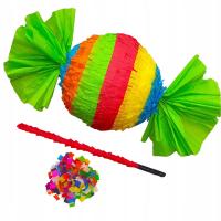 Набор: Пиньята на день рождения конфетная палочка и конфетти 126