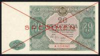 20 zł 1946 - SPECIMEN - Seria A 1234567