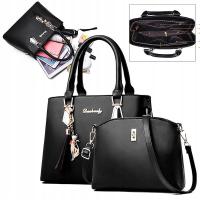 ELEGANCKA Torebka Damska Zestaw 2w1 KLASYCZNA