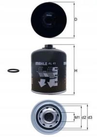 Mahle AL 41 Wkład osuszacza powietrza, instalacja pneumatyczna