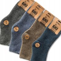 4X теплые носки Мужские носки без пуговиц термо толстые