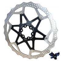 Tarcza Hamulcowa 203 na Pająku A2Z ATD CZARNA LEKKA SZTYWNA na 6 ŚRUB