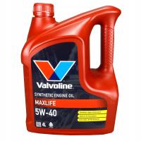 VALVOLINE MAXLIFE SYNTHETIC 5W40 5W-40 моторное масло 4L