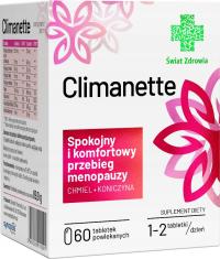 Climanette, 60 szt. Menopauza, suplement diety ŚWIAT ZDROWIA